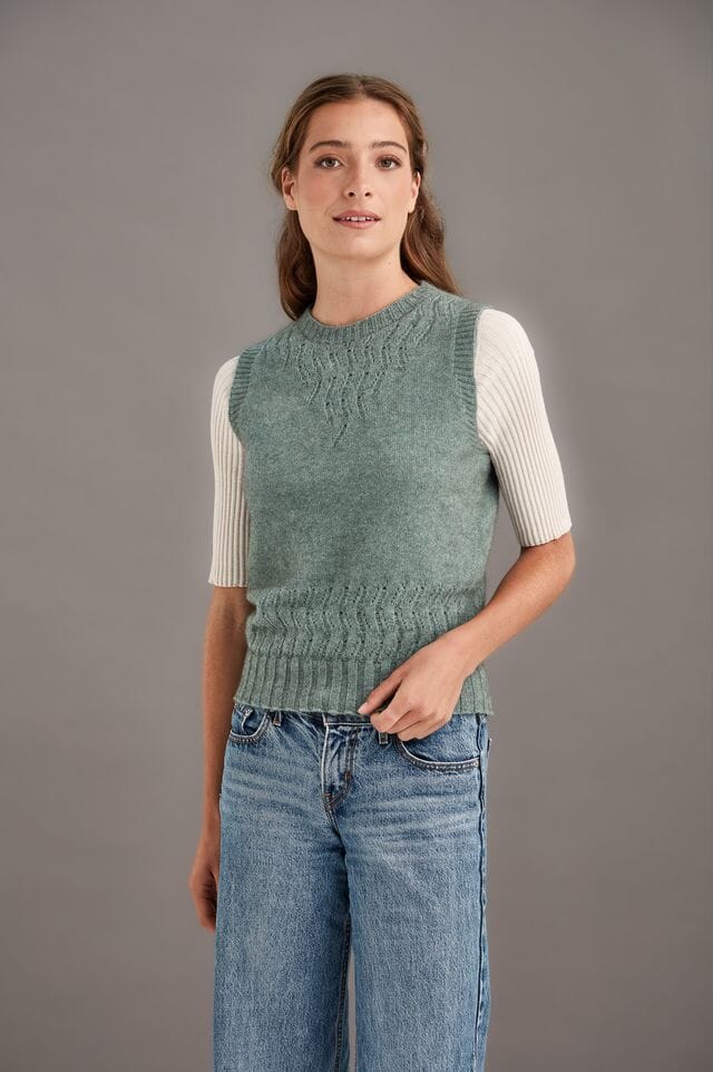 Herringbone Lace Vest McDonald Women Vest McDonald 