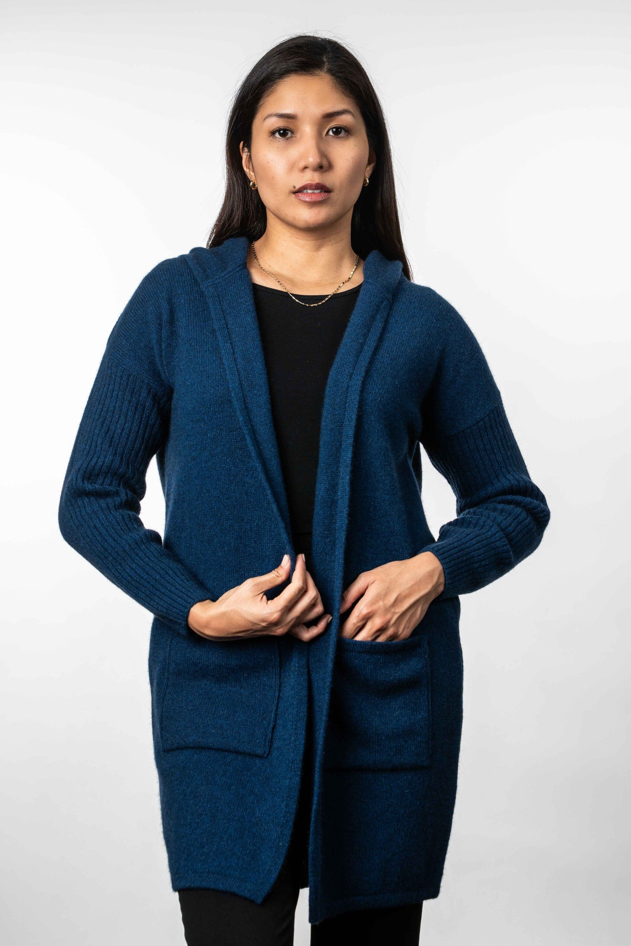 Hooded Longline Cardigan Cardigan Koru 