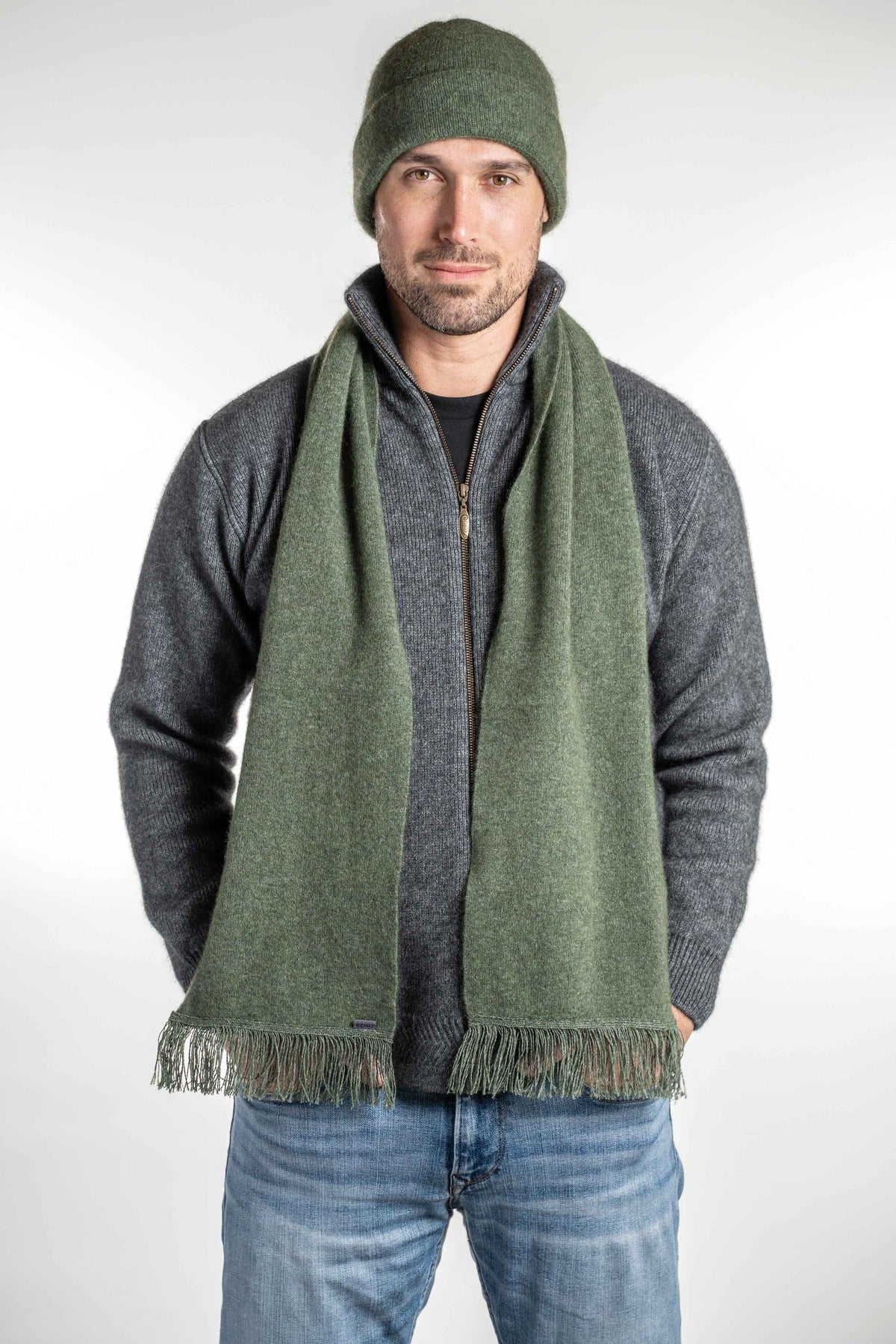 Scarf With Fringe Koru