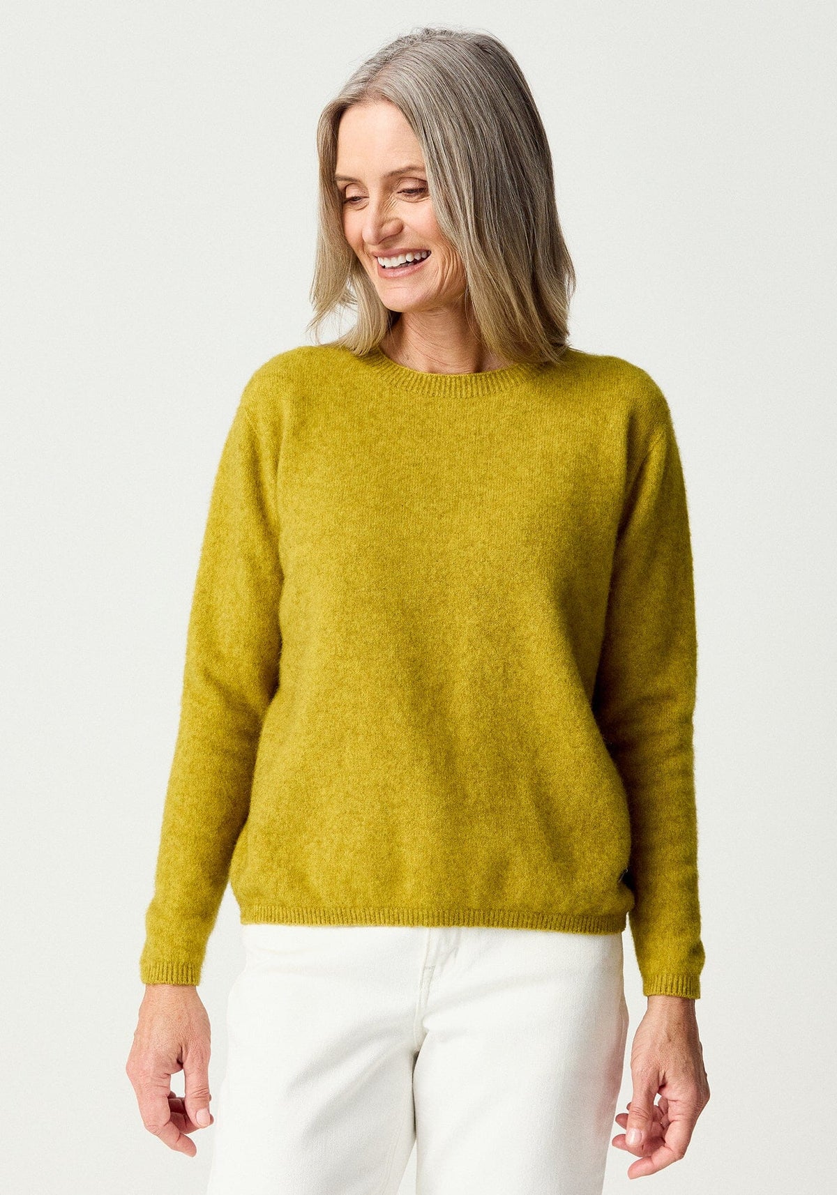 Mia Crew Merinomink Women Sweater Merinomink golden-pearl-mm XS 