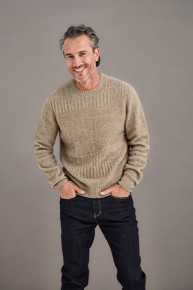 Patchwork Sweater McDonald Mens Sweater McDonald 