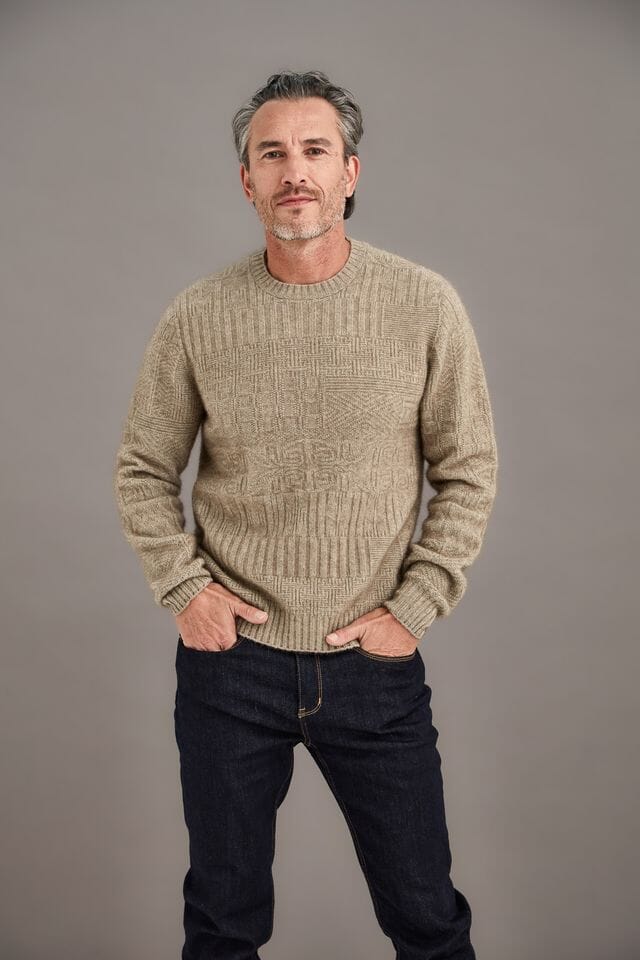Patchwork Sweater McDonald Mens Sweater McDonald 