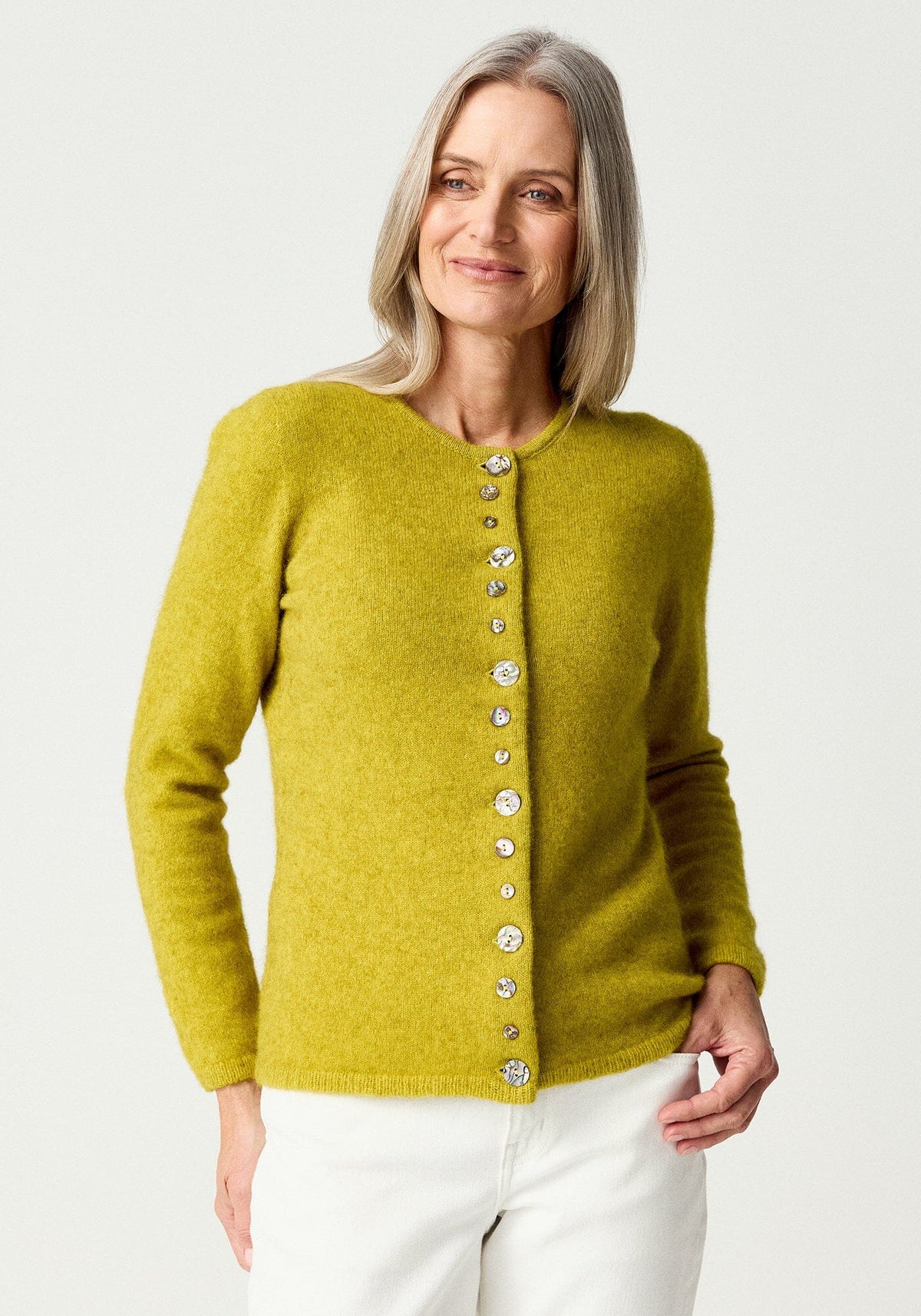 Shell Cardigan Women Cardigan Merinomink goldenpearl-mm XS 
