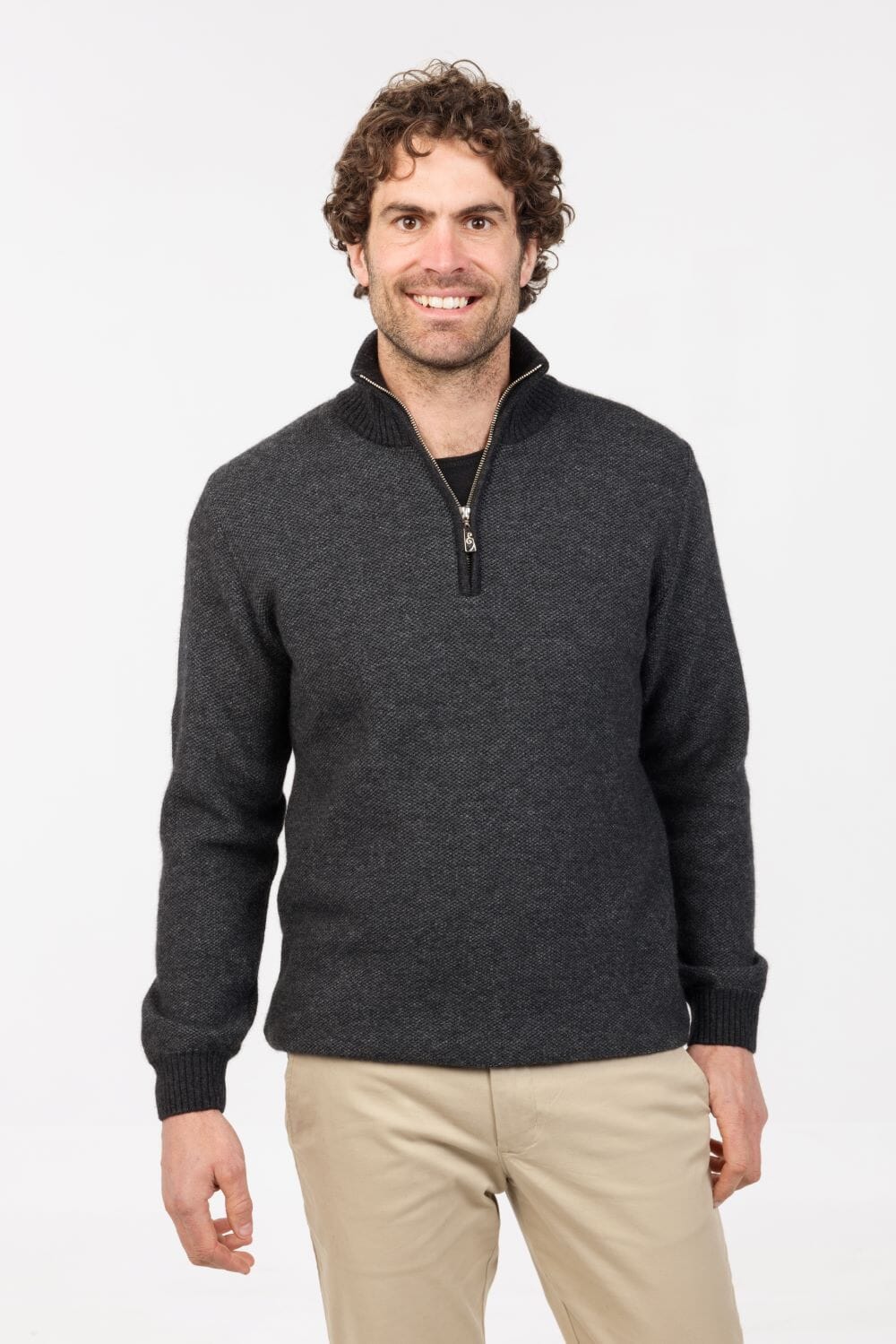 Textured Half Zip Sweater Mens Sweater Native World 