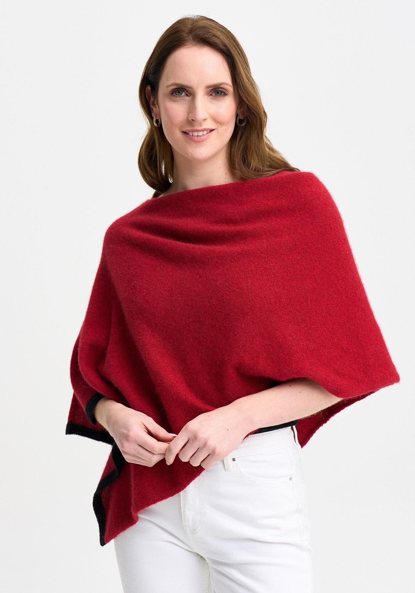 Two Tone Poncho Poncho Merinomink 