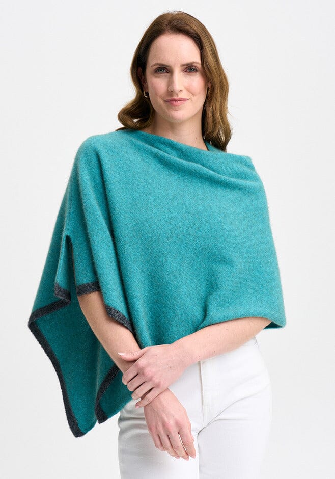 Two Tone Poncho Poncho Merinomink 