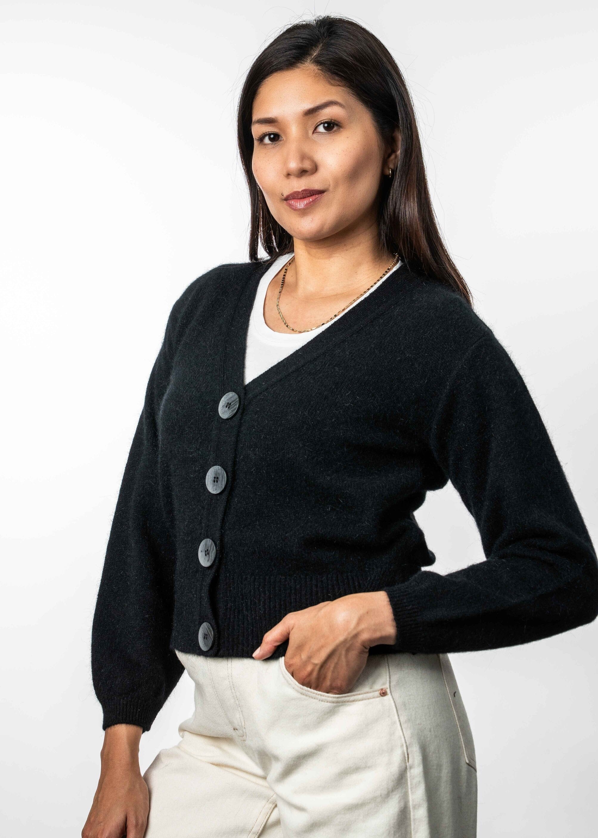 V Neck Cardigan Koru Women Cardigan Koru 