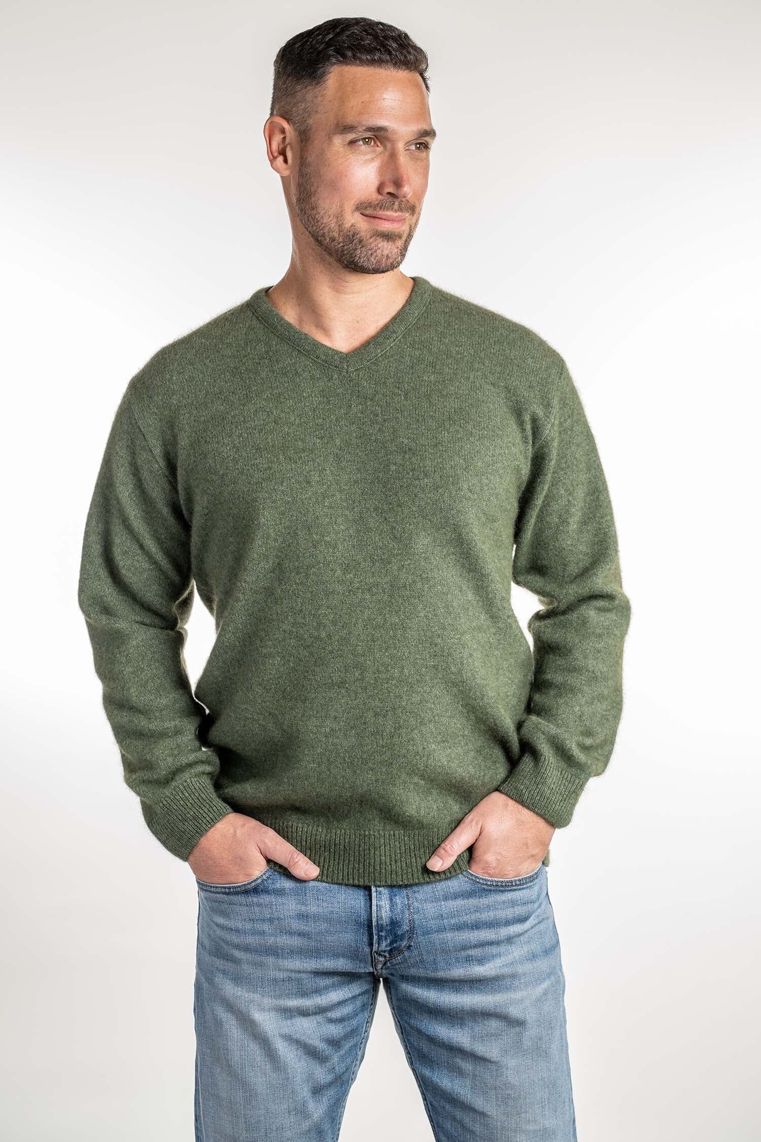 V Neck Jumper Koru Mens Sweater Koru 