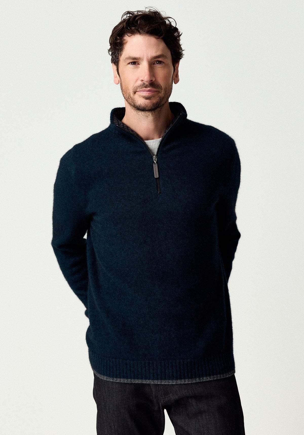 Whittaker Half Zip Mens Sweater Merinomink 