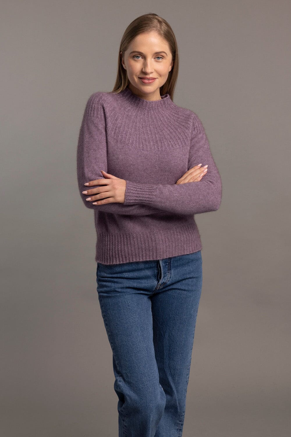 Yolk Neck Cable Jersey Women Sweater McDonald 