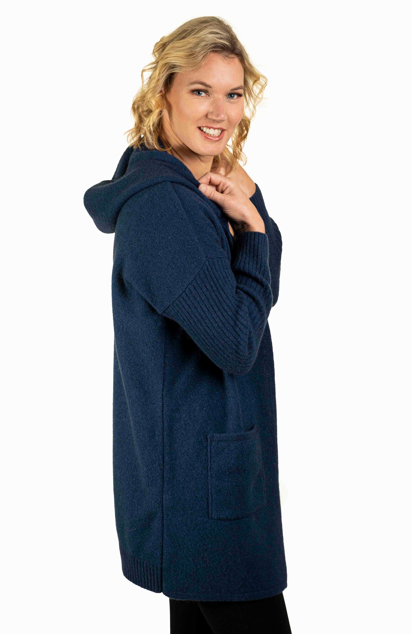 Hooded Longline Cardigan Cardigan Koru 