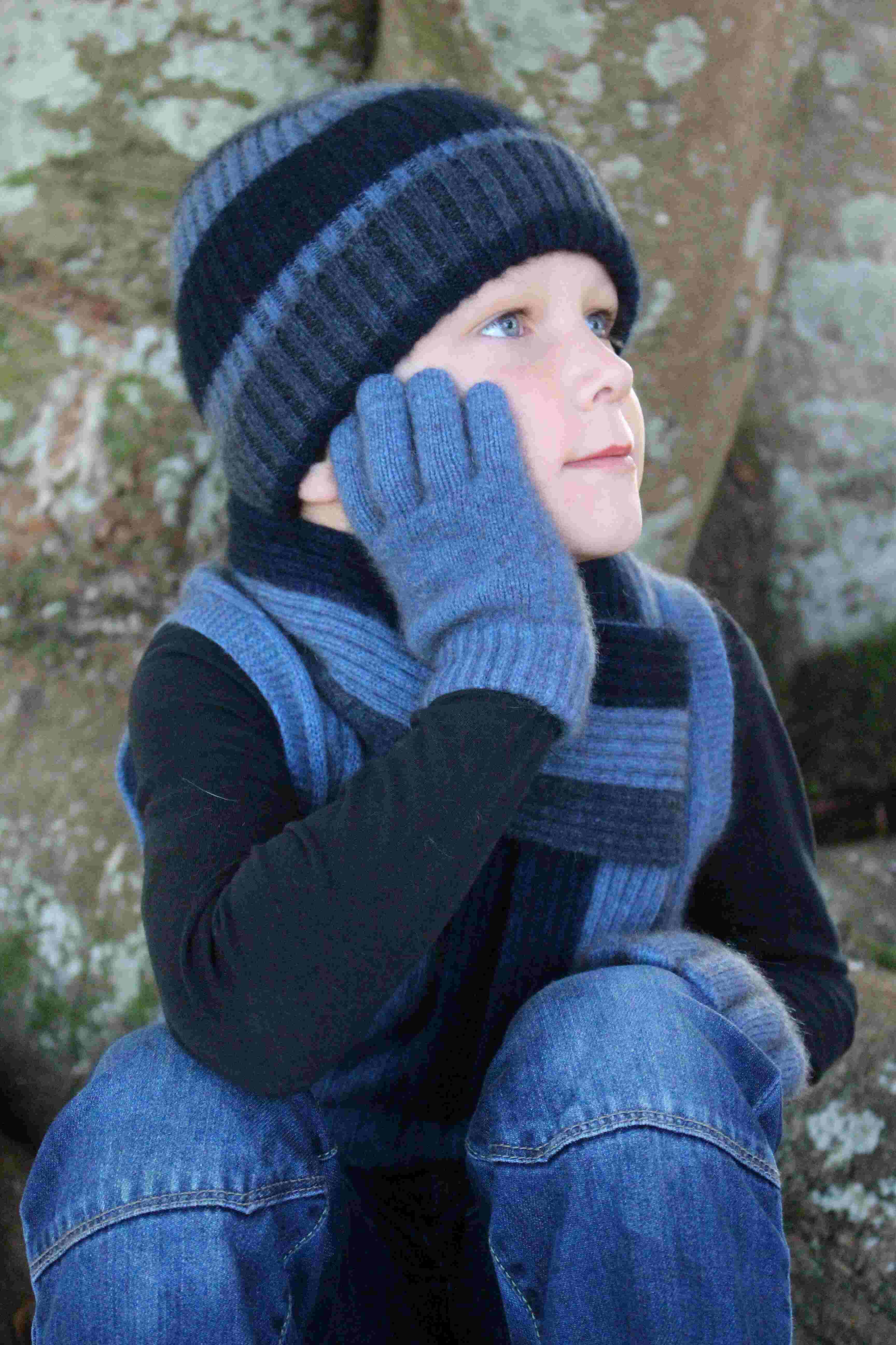 Multi Stripe Rib Beanie Kids Beanie Lothlorian 