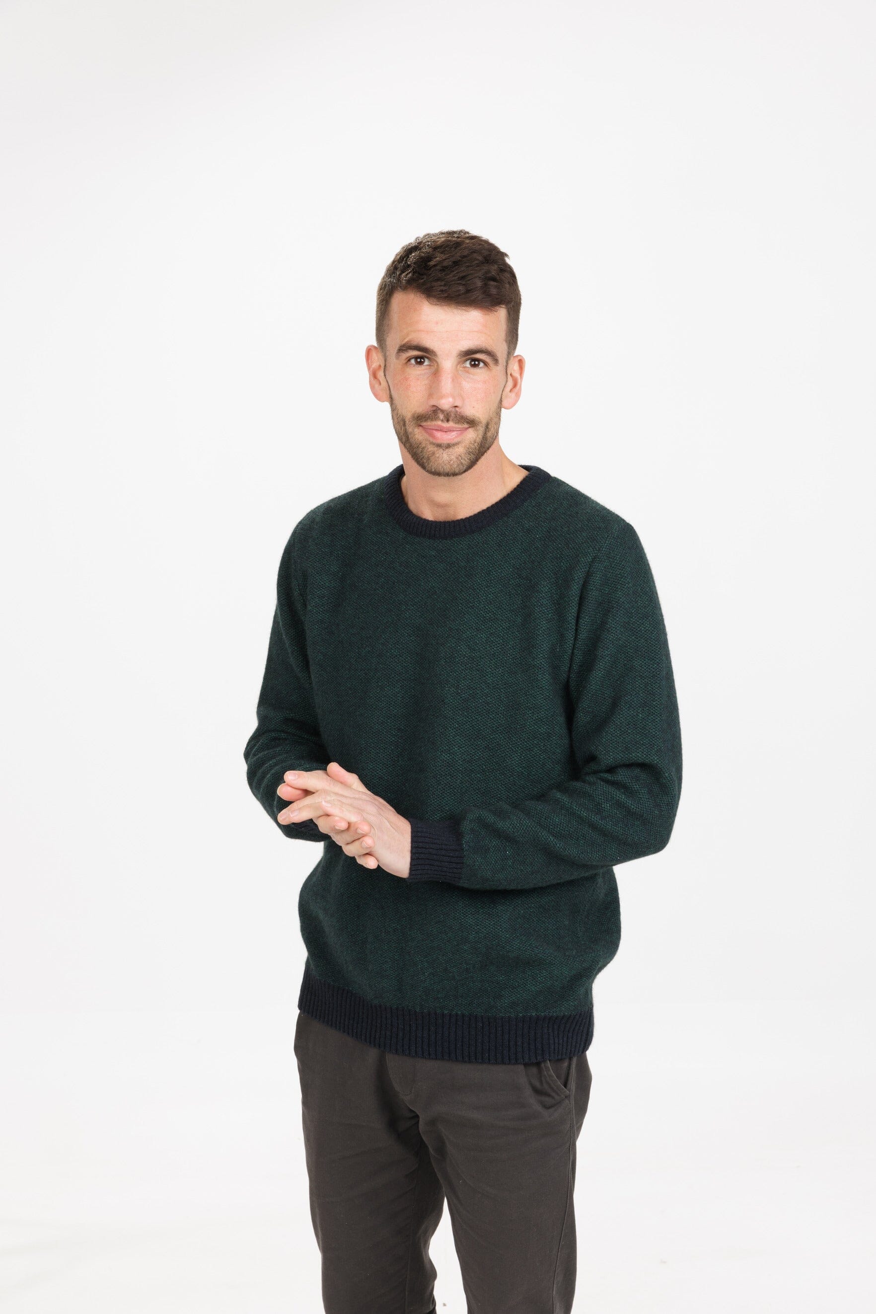 Textured Crew Mens Sweater Native World 